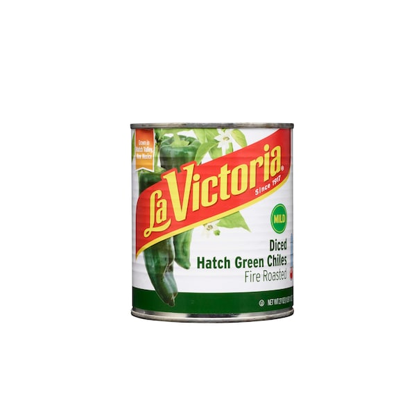 La Victoria 27 oz. Fire Roasted Hatch Green Chile, PK12 77702 - main
